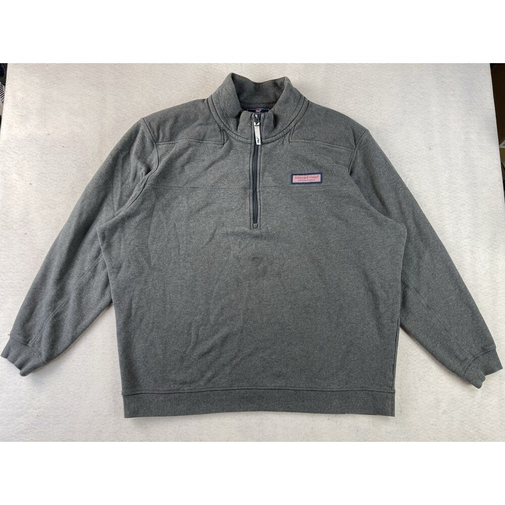Vineyard Vines Large Martha’s Vineyard 1/4 Zip Pullover Shoulder Patch Sweater